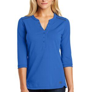 *NWT* OGIO Ladies Fuse Henley - Optic Blue Size Medium